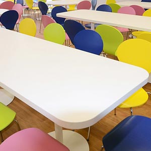 Experience the difference that thoughtful cafeteria interior design