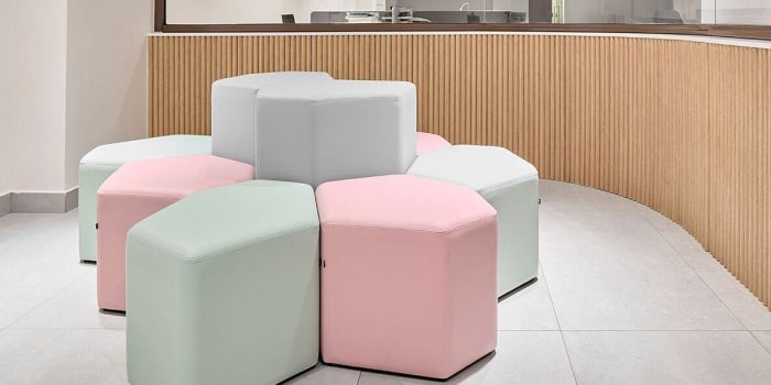 Giant cube reception seating