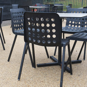 Outdoor cafe chairs
