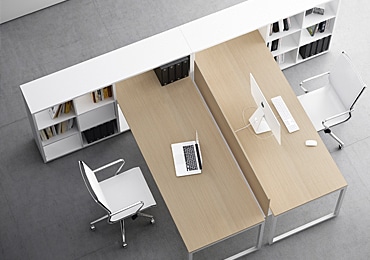 Designer Office Desks White Modern Spaceist Furniture London