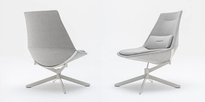 Swivel reception chairs grey Rank