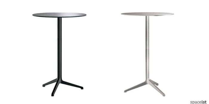 spaceist ypsilon black silver 110cm height tables
